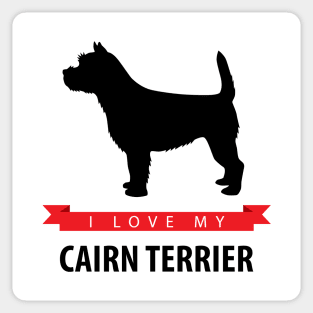 I Love My Cairn Terrier Sticker